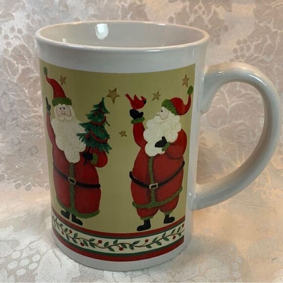 Christmas Santa Penguin Snowman Coffee Tea Cocoa Collector Holiday 2 Mug Set - Picture 5 of 11